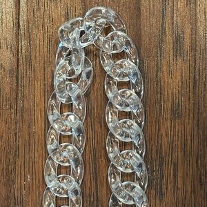 🎄 Christmas Sale 🎄 42 inch Elegant Clear Acrylic Purse Chain with Gold Accents